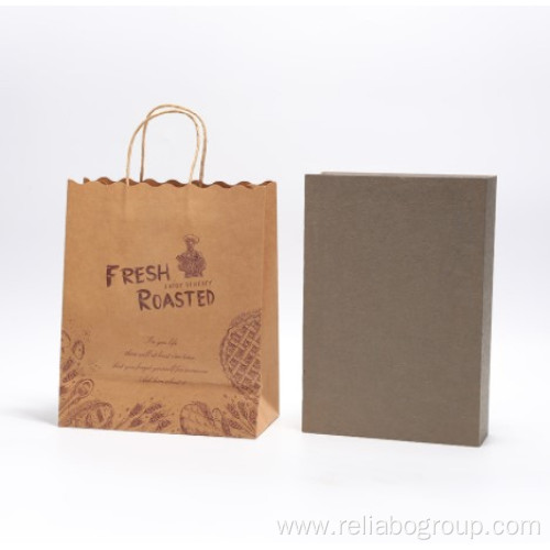 Customized brown kraft paper bags